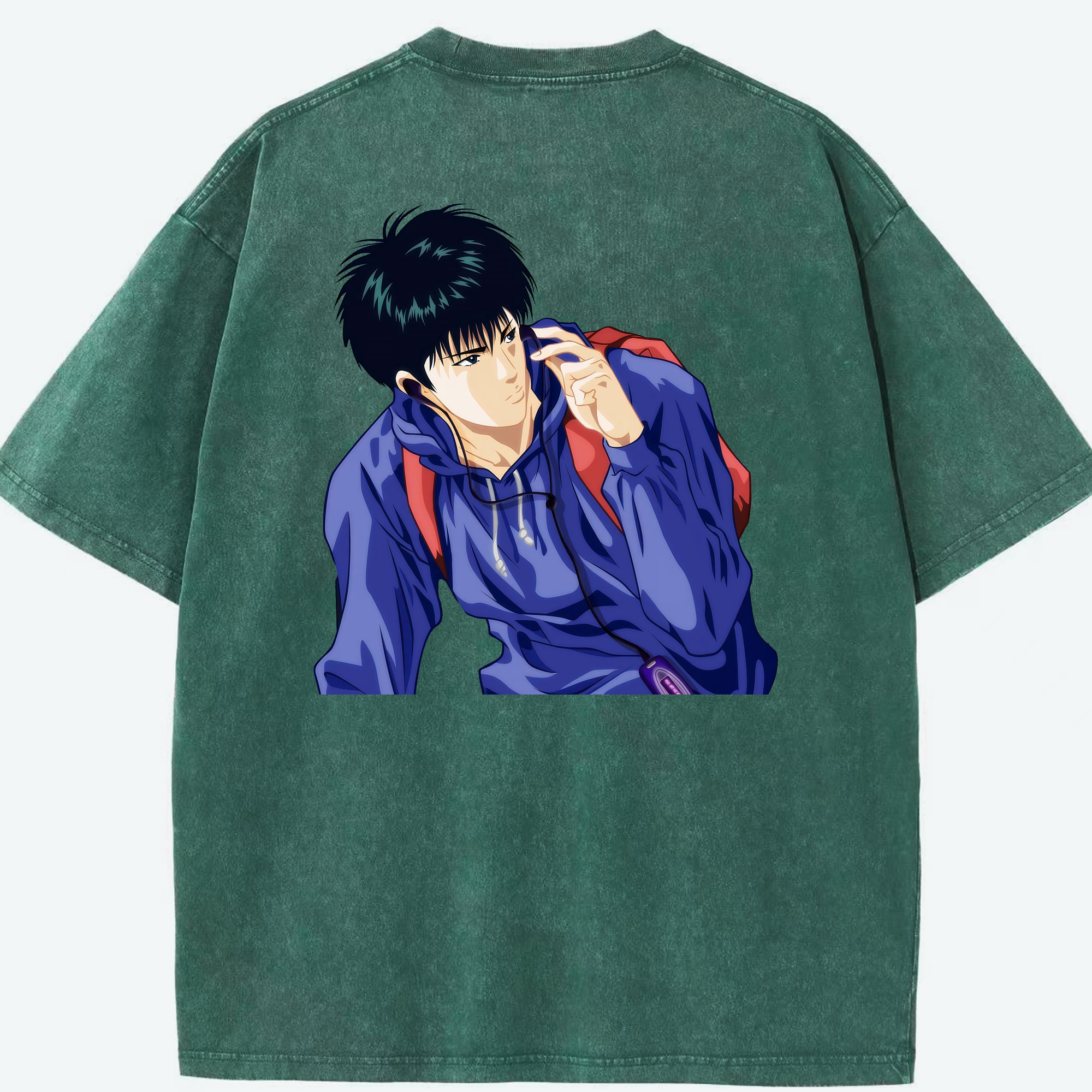 （画像用） SLAM DUNK／スラムダンク 綿100% ヴィンテージ風 半袖Tシャツ（背面プリント）